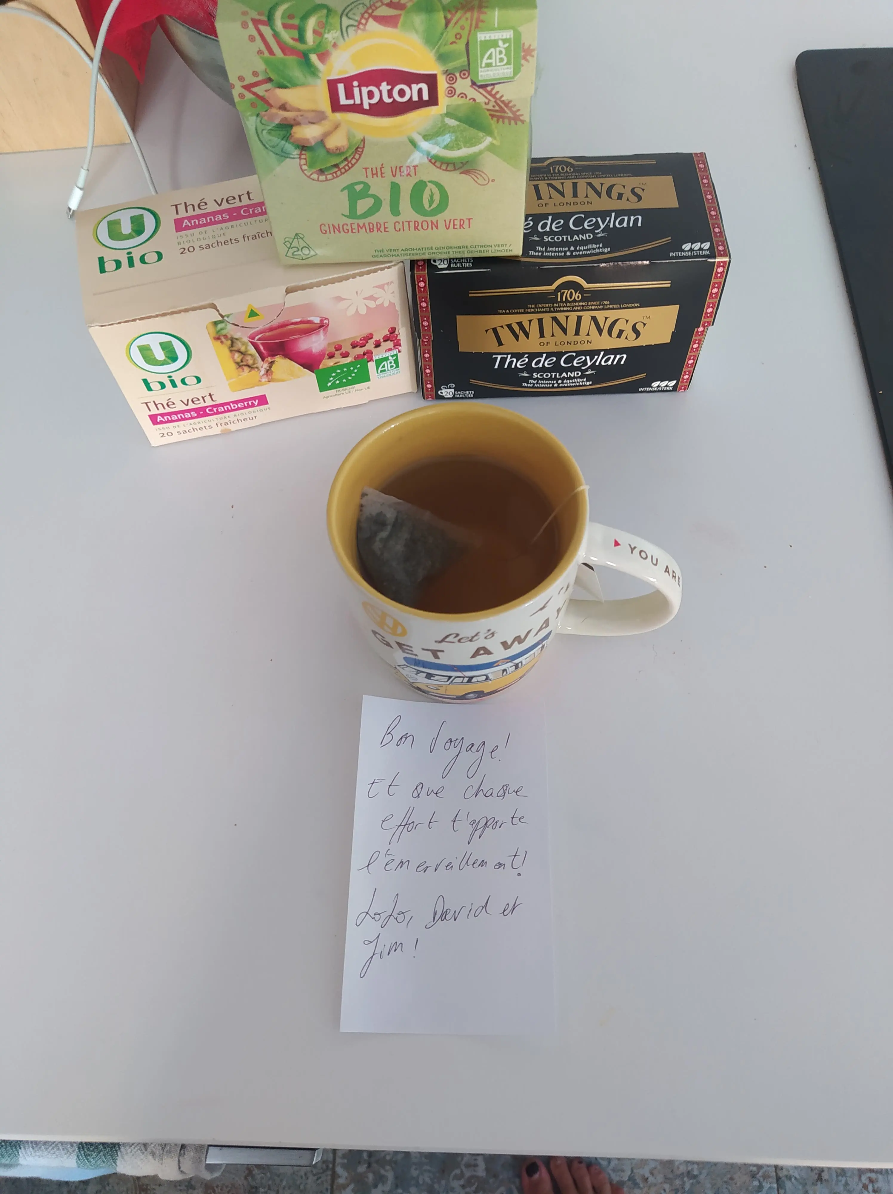 Tea with sweet note